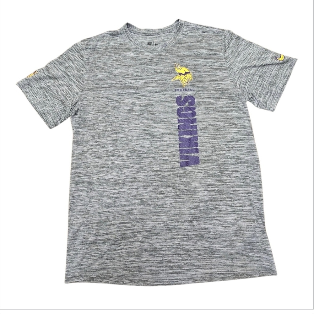 Nike NFL Sideline Velocity Gray Minnesota Vikings NFL T-Shirt Sz L